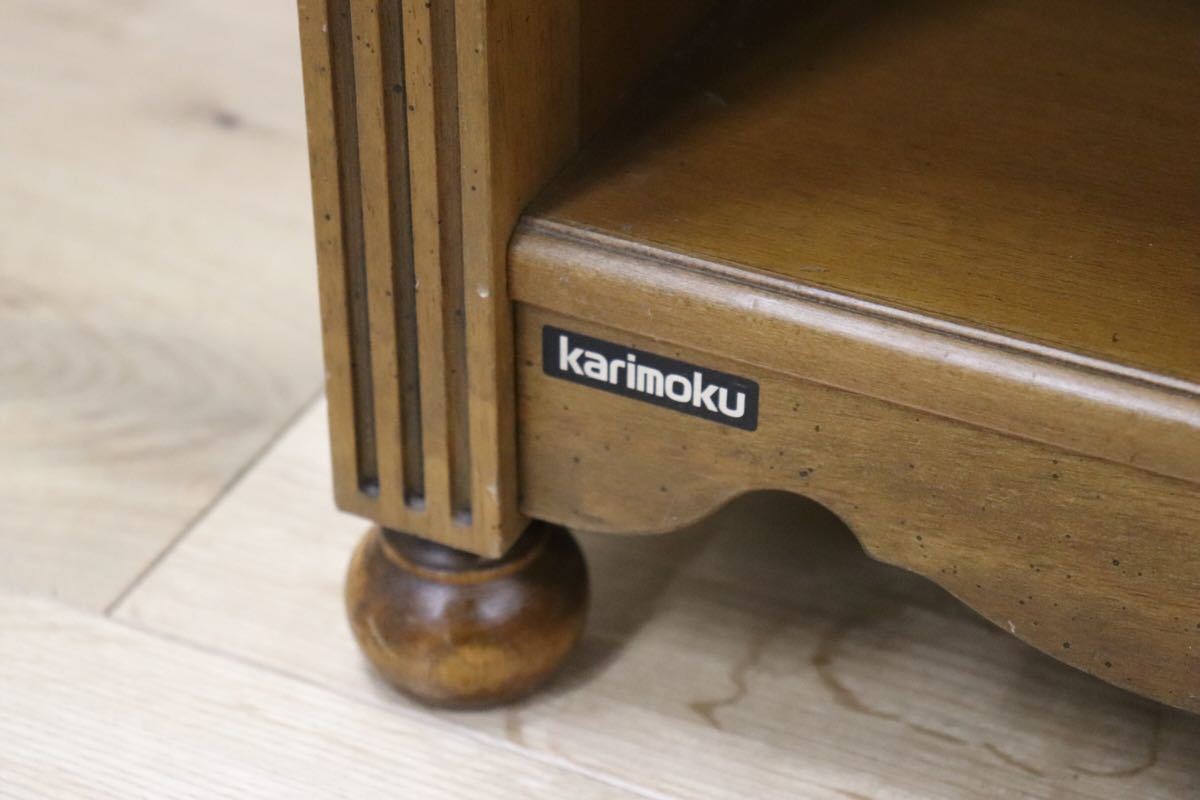 gmcn2 ○ karimoku / カリモク アンティーク ベッドサイド ナイトテーブル サイドテーブル 収納家具 カントリー コロニアル 希少