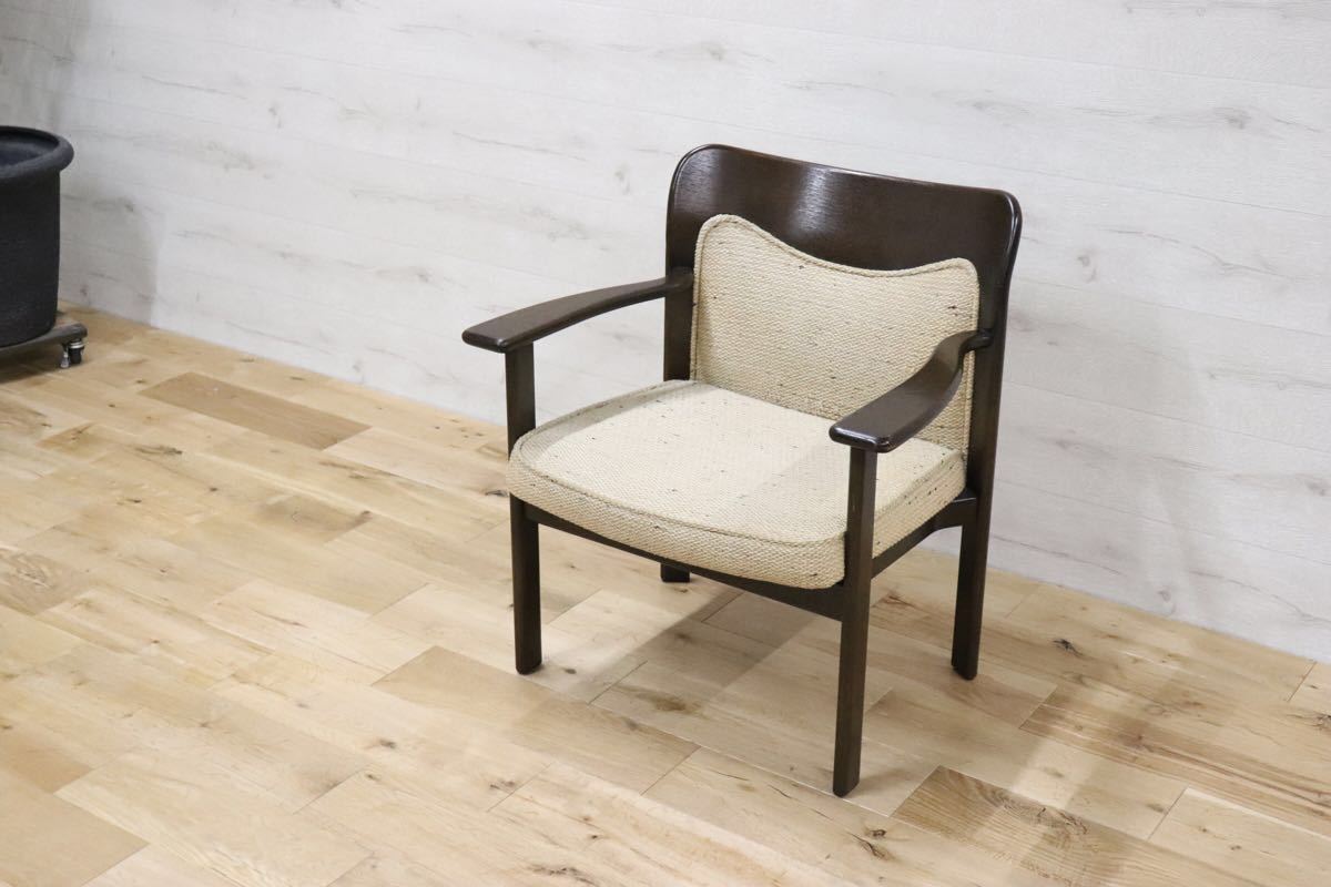 gmcn16B ○ Hock / ホック CONDE HOUSE カンディハウス インテリアセンター アームチェア ラウンジチェア ヴィンテージ 椅子 レトロ 希少