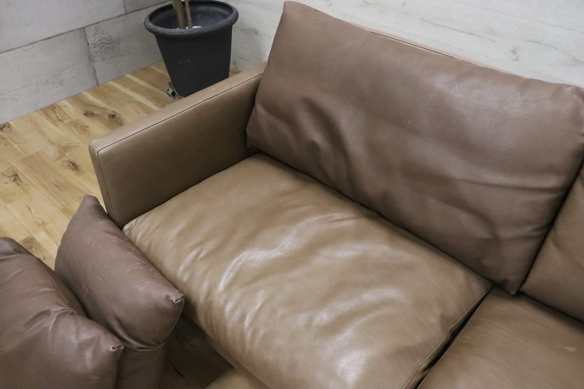 GMCK53○erba / エルバ 奥山清行 IDC大塚家具 イタリア製 3人掛けソファ トリプルソファ 総革 最高峰 約200万 検)カッシーナB&Barflex