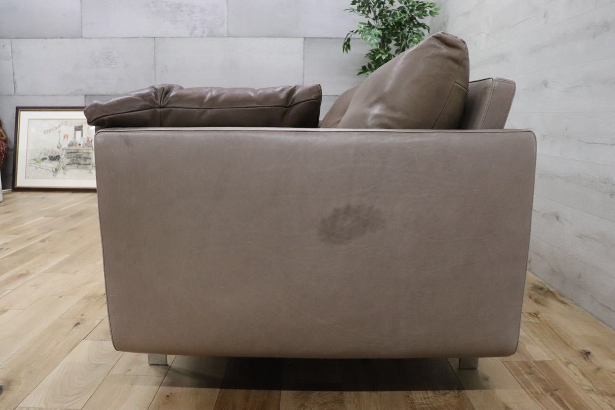 GMCK53○erba / エルバ 奥山清行 IDC大塚家具 イタリア製 3人掛けソファ トリプルソファ 総革 最高峰 約200万 検)カッシーナB&Barflex