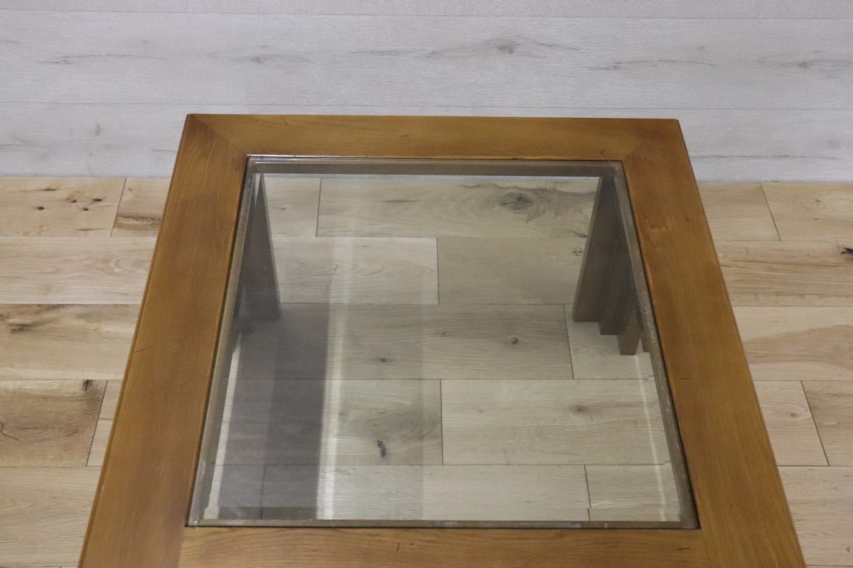 GMCK563 ○ domani / ドマーニ カリモク最高峰 Morganton モーガントン ガラス センターテーブル リビング テーブル 約15万