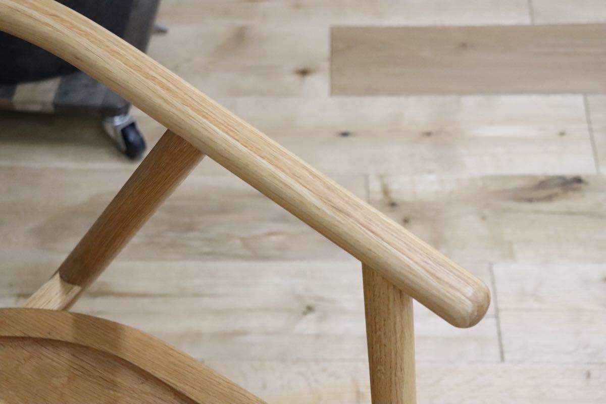 GMCT82 ○ ELMOOD パオラ アームチェア オーク材 北欧スタイル モダン ラウンジチェア 椅子 展示品 検)無印 北欧 ACTUS