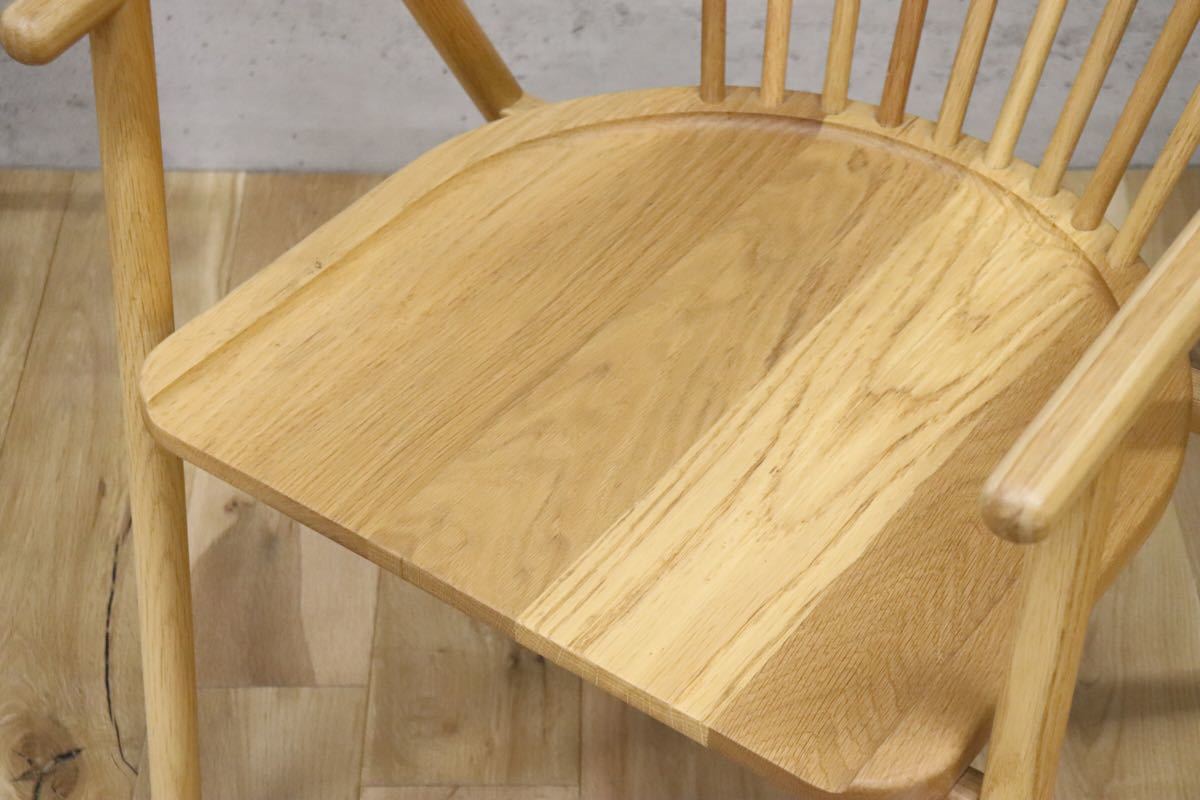 GMCT82 ○ ELMOOD パオラ アームチェア オーク材 北欧スタイル モダン ラウンジチェア 椅子 展示品 検)無印 北欧 ACTUS