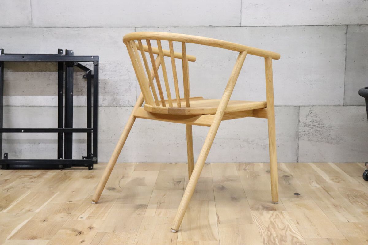 GMCT82 ○ ELMOOD パオラ アームチェア オーク材 北欧スタイル モダン ラウンジチェア 椅子 展示品 検)無印 北欧 ACTUS