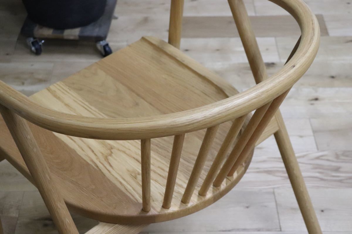 GMCT82 ○ ELMOOD パオラ アームチェア オーク材 北欧スタイル モダン ラウンジチェア 椅子 展示品 検)無印 北欧 ACTUS