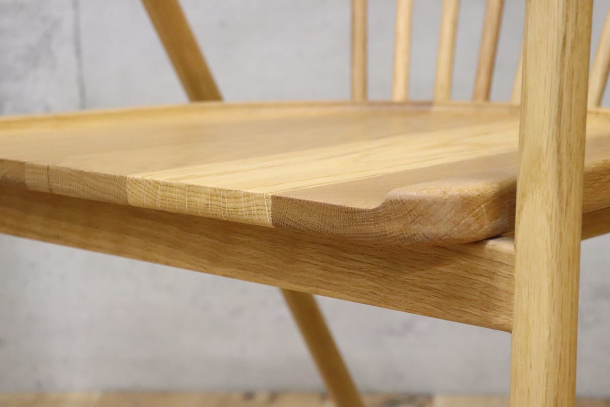 GMCT82 ○ ELMOOD パオラ アームチェア オーク材 北欧スタイル モダン ラウンジチェア 椅子 展示品 検)無印 北欧 ACTUS