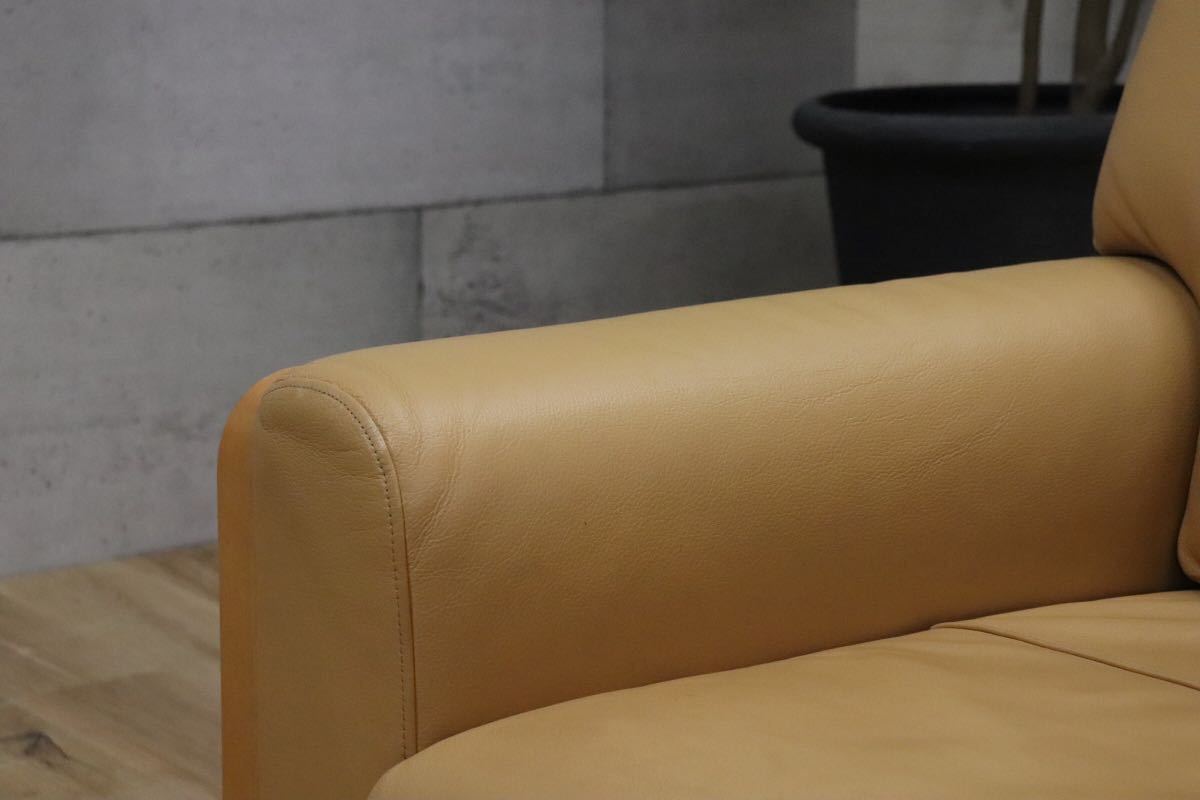 GMDN31 ○ モリシゲ / MORISHIGE 最高級 2人掛けソファ ラブソファ リビング 応接 本革 IDC大塚家具 国産 セパレート 長椅子