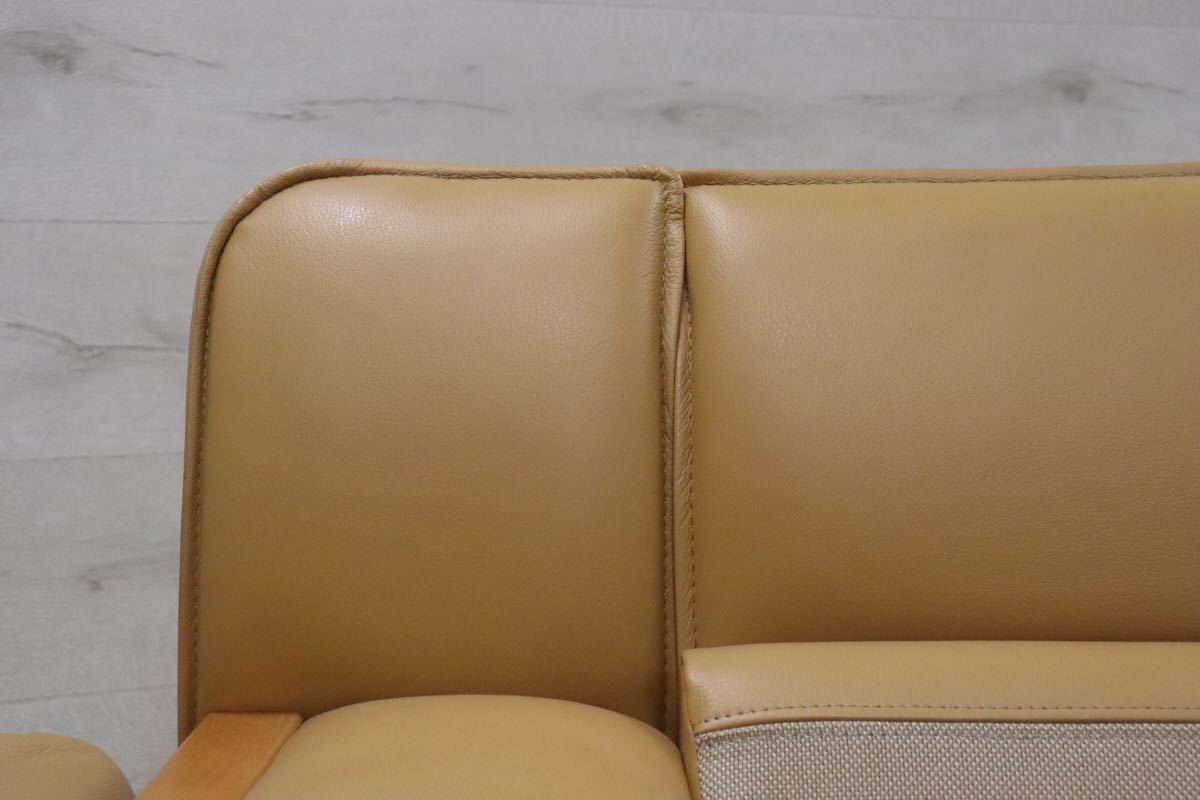 GMDN31 ○ モリシゲ / MORISHIGE 最高級 2人掛けソファ ラブソファ リビング 応接 本革 IDC大塚家具 国産 セパレート 長椅子