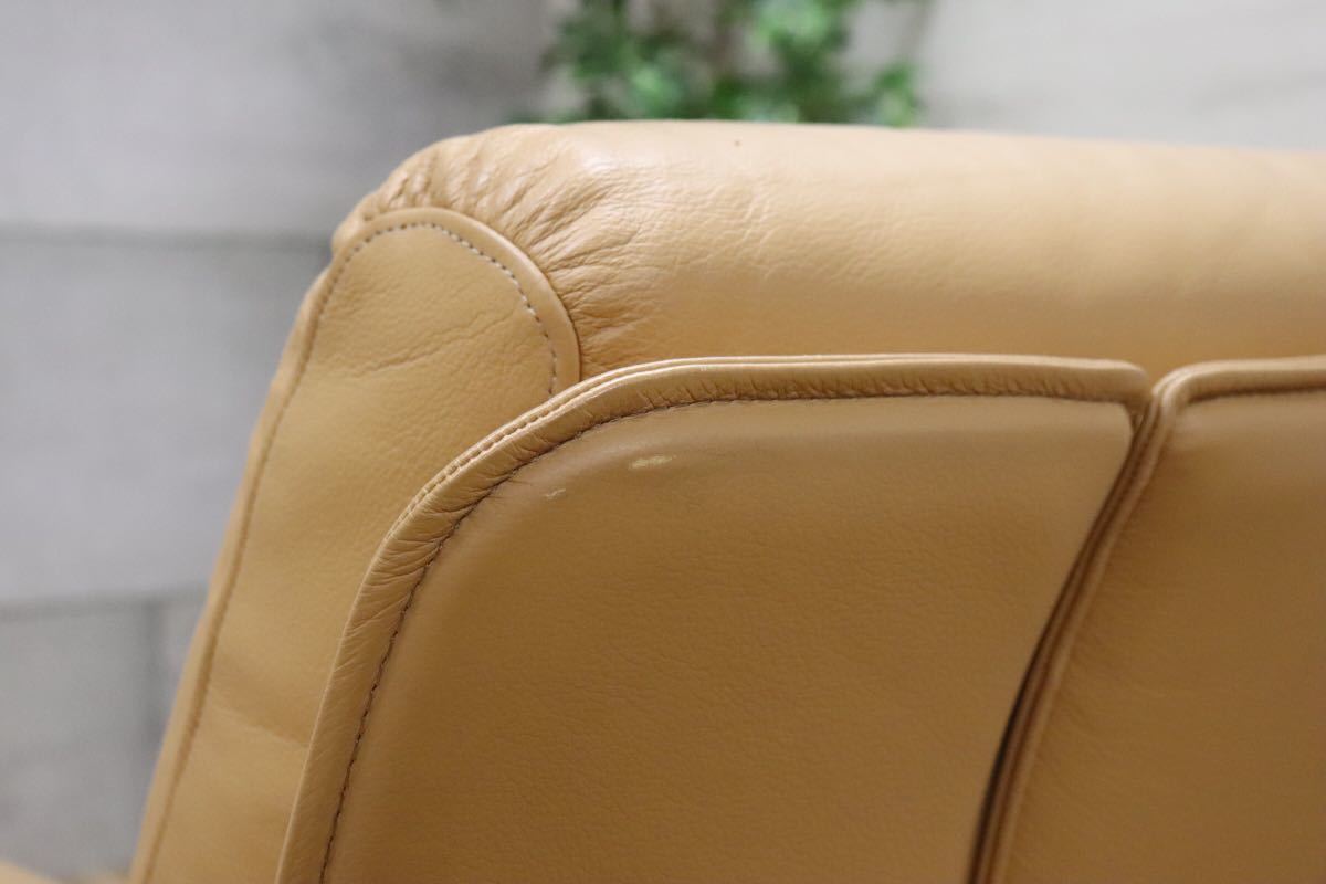 GMDN31 ○ モリシゲ / MORISHIGE 最高級 1人掛けソファ シングルソファ リビング 応接 本革 IDC大塚家具 国産 2脚セット