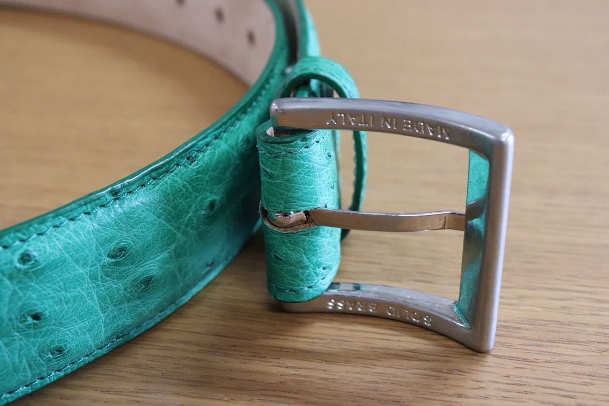 GMAHM01B ○ ALOST ベルト made in italy イタリア製 グリーン 定価約5万 未使用 在庫品