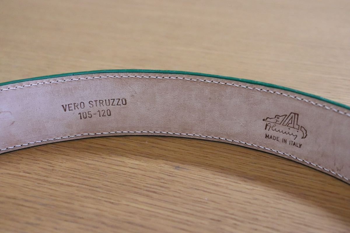 GMAHM01B ○ ALOST ベルト made in italy イタリア製 グリーン 定価約5万 未使用 在庫品