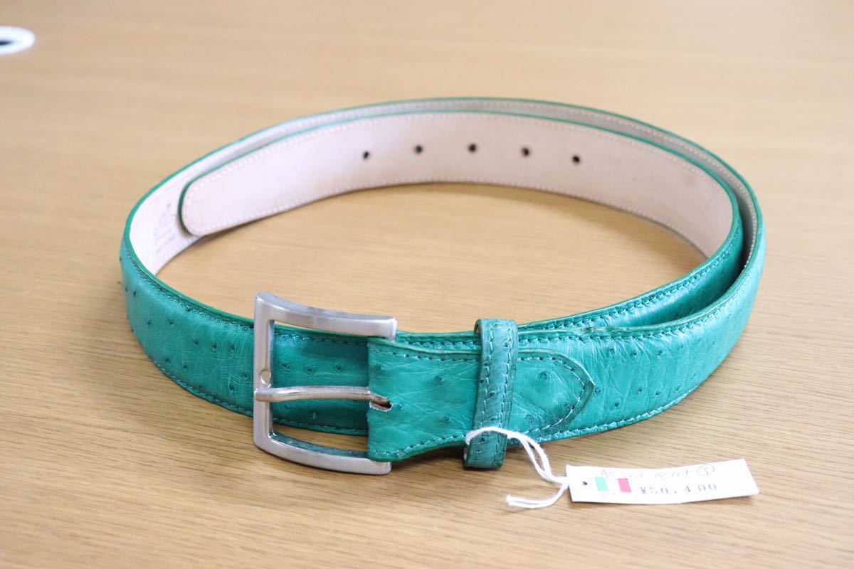 GMAHM01E ○ ALOST ベルト made in italy イタリア製 グリーン 定価約5万 未使用 在庫品