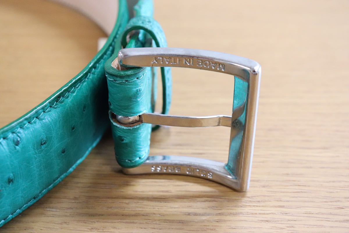 GMAHM01E ○ ALOST ベルト made in italy イタリア製 グリーン 定価約5万 未使用 在庫品