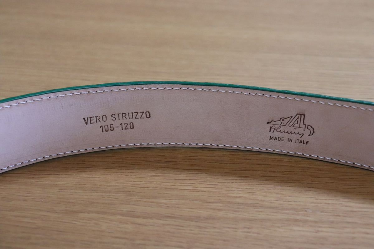 GMAHM01E ○ ALOST ベルト made in italy イタリア製 グリーン 定価約5万 未使用 在庫品