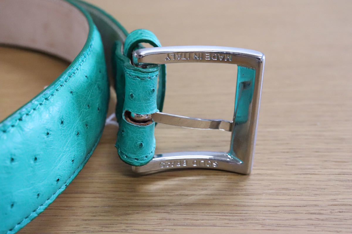 GMAHM01F ○ ALOST ベルト made in italy イタリア製 グリーン 定価約5万 未使用 在庫品