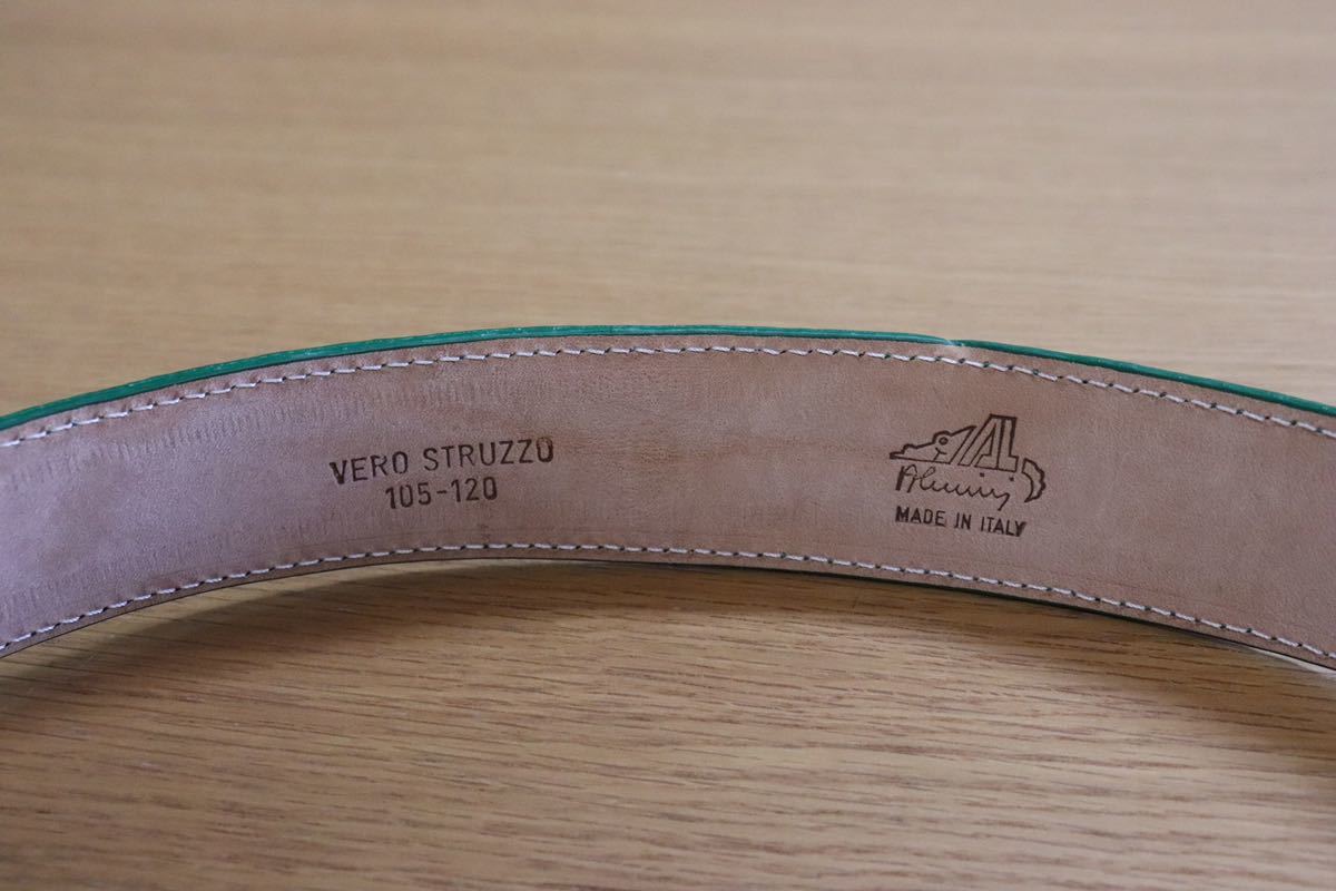 GMAHM01F ○ ALOST ベルト made in italy イタリア製 グリーン 定価約5万 未使用 在庫品