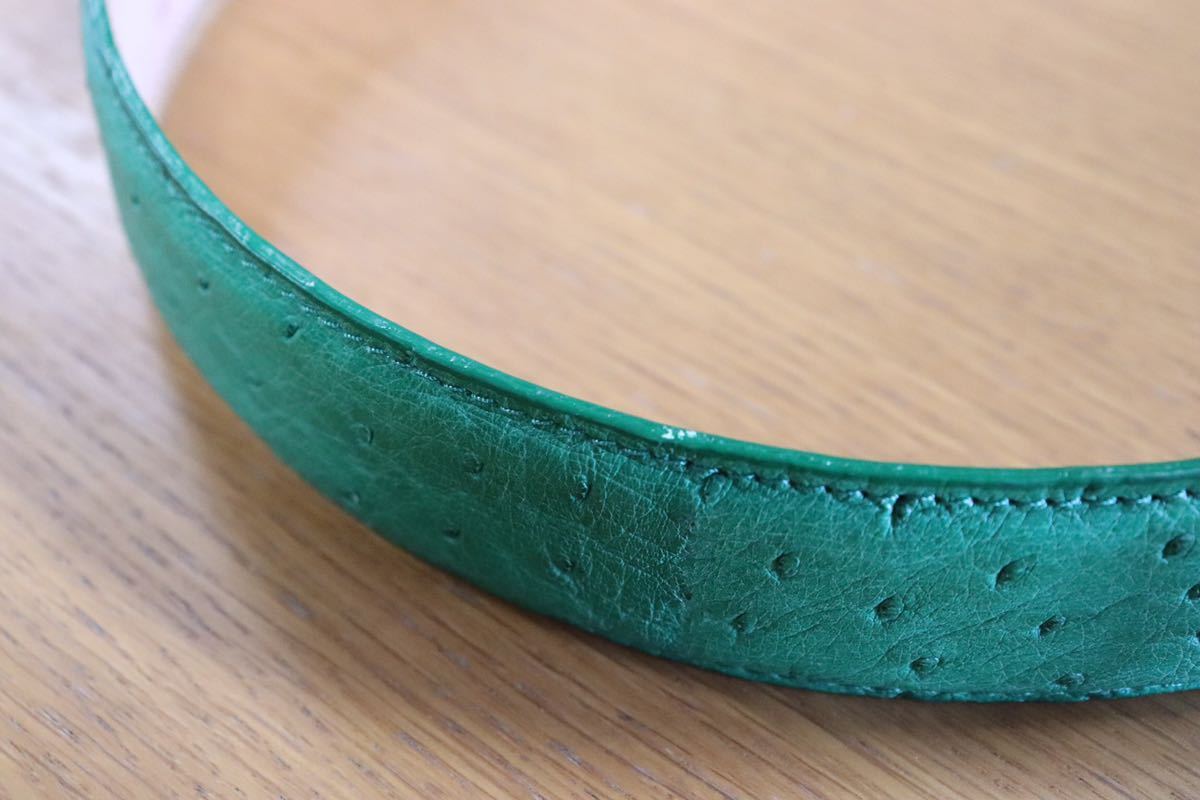 GMAHM01G ○ ALOST ベルト made in italy イタリア製 グリーン 定価約5万 未使用 在庫品