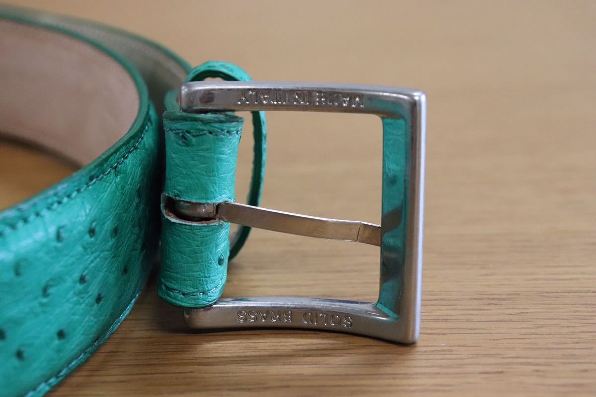 GMAHM01H ○ ALOST ベルト made in italy イタリア製 グリーン 定価約5万 未使用 在庫品