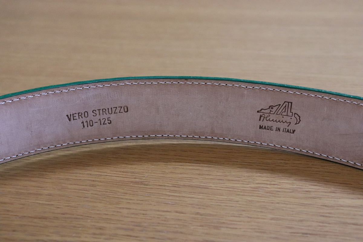 GMAHM01H ○ ALOST ベルト made in italy イタリア製 グリーン 定価約5万 未使用 在庫品