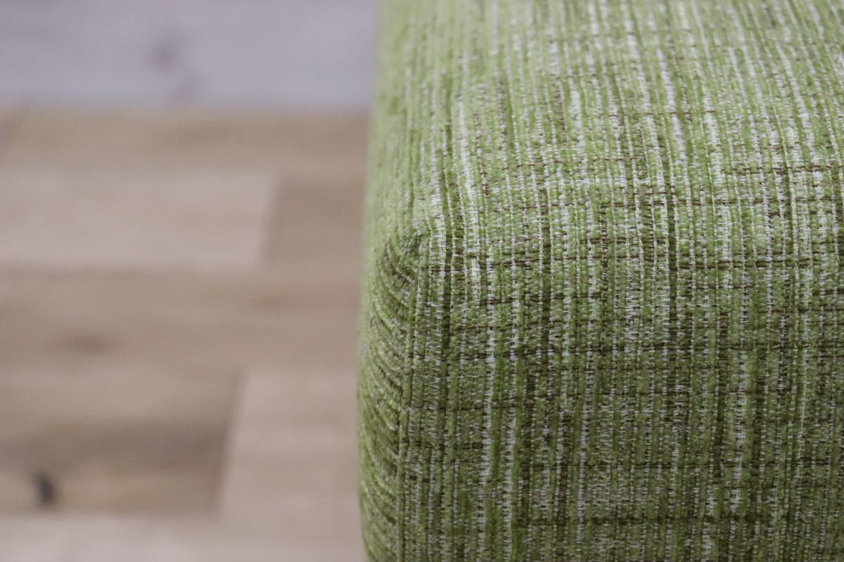 GMDNS36B ○ 柏木工 / KASHIWA 飛騨の家具 オットマン スツール ソファ オーク材 楢材 北欧モダン ファブリック グリーン 展示品