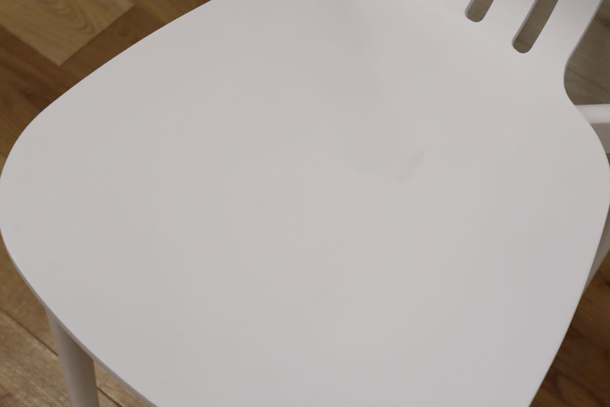 GMDNM65A◯桜屋工業 Cherry 木製 ダイニングチェア ホワイト スタイリッシュ モダン 展示品 在庫品