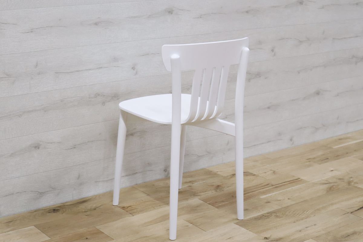 GMDNM65A◯桜屋工業 Cherry 木製 ダイニングチェア ホワイト スタイリッシュ モダン 展示品 在庫品