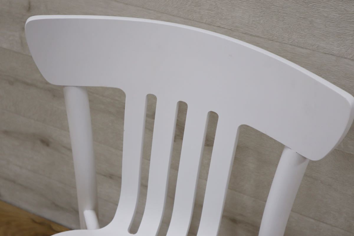 GMDNM65A◯桜屋工業 Cherry 木製 ダイニングチェア ホワイト スタイリッシュ モダン 展示品 在庫品