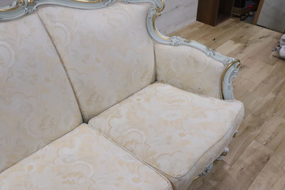 GMDNS105○ SILIK / シリック lo stile di classe 3人掛けソファ 3Pソファ イタリア最高峰 姫家具 ロココ様式 定価約110万 展示品