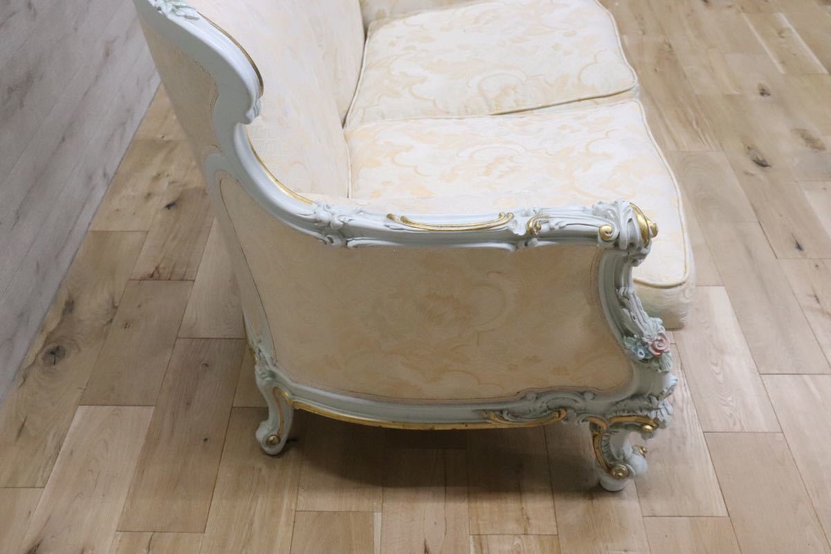 GMDNS105○ SILIK / シリック lo stile di classe 2人掛けソファ 2Pソファ ラブソファ イタリア最高峰 姫家具 ロココ様式 展示品