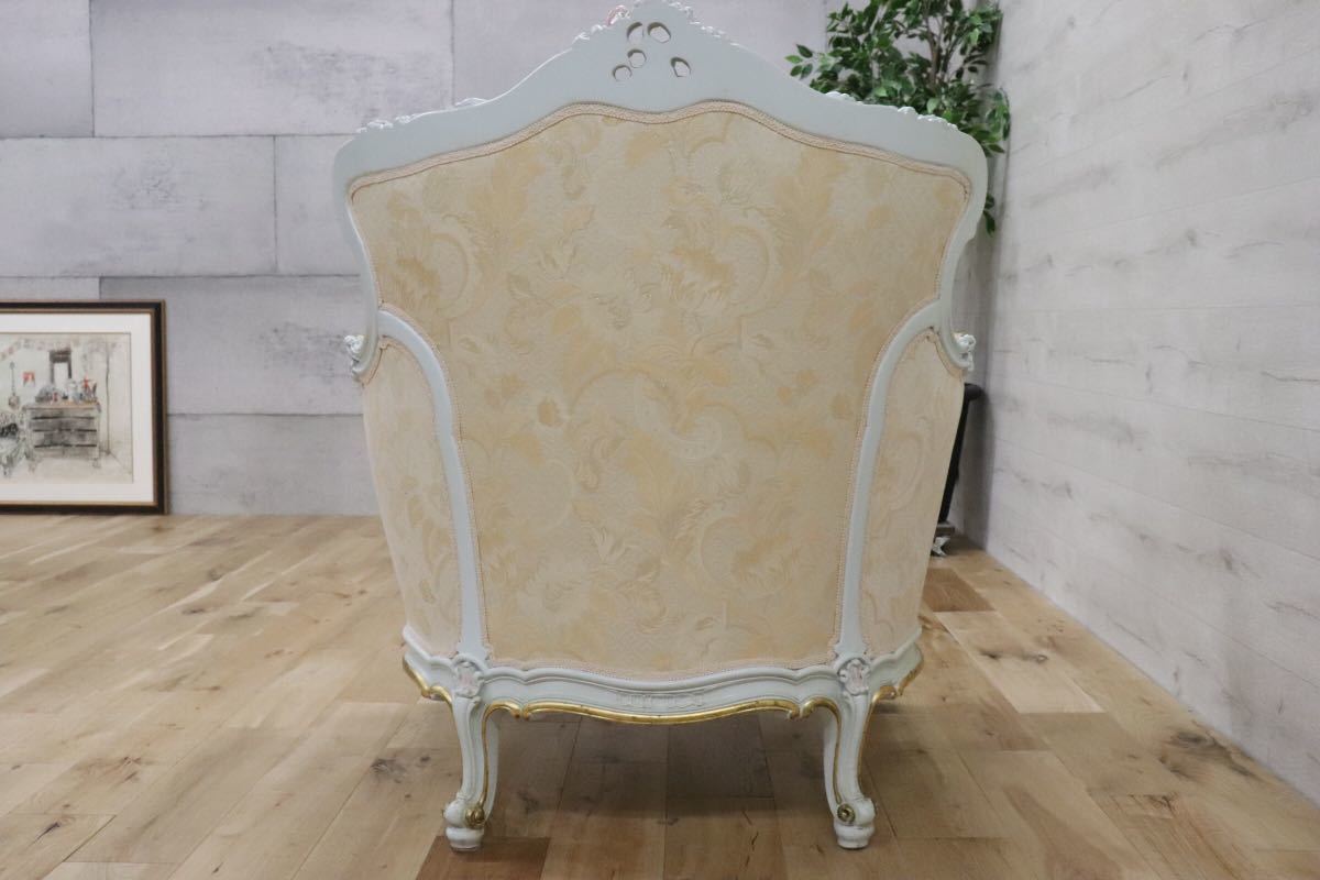 GMDNS105 ○ SILIK / シリック lo stile di classe シングルソファ 1Pソファ 1人掛けソファ イタリア最高峰 姫家具 ロココ様式 展示品