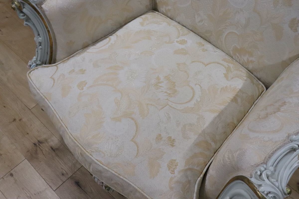 GMDNS105 ○ SILIK / シリック lo stile di classe シングルソファ 1Pソファ 1人掛けソファ イタリア最高峰 姫家具 ロココ様式 展示品