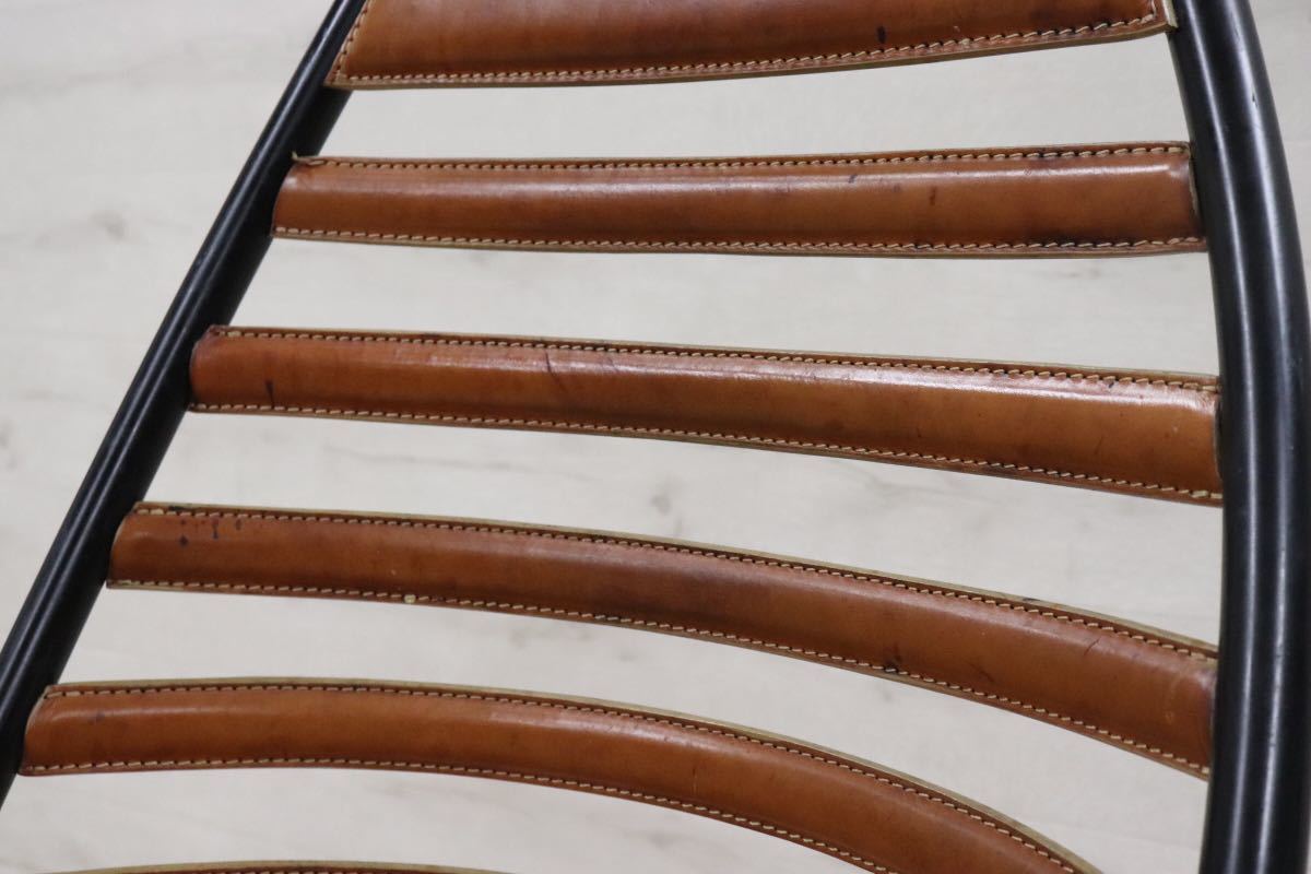 GMDNS100A ○ fasem / ファセム イタリア ビンテージ レザー チェア 革張り 希少 ACTUS アクタス