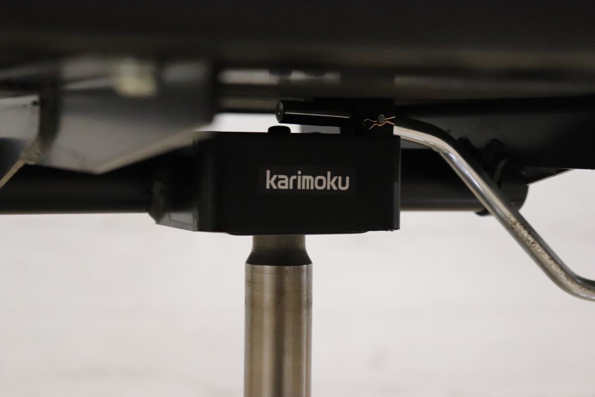 GMDTS54E ○ karimoku / カリモク ハイバック デスクチェア 役員椅子 事務 オフィス 公共施設 チェア 合皮 黒 エグゼクティブ 希少