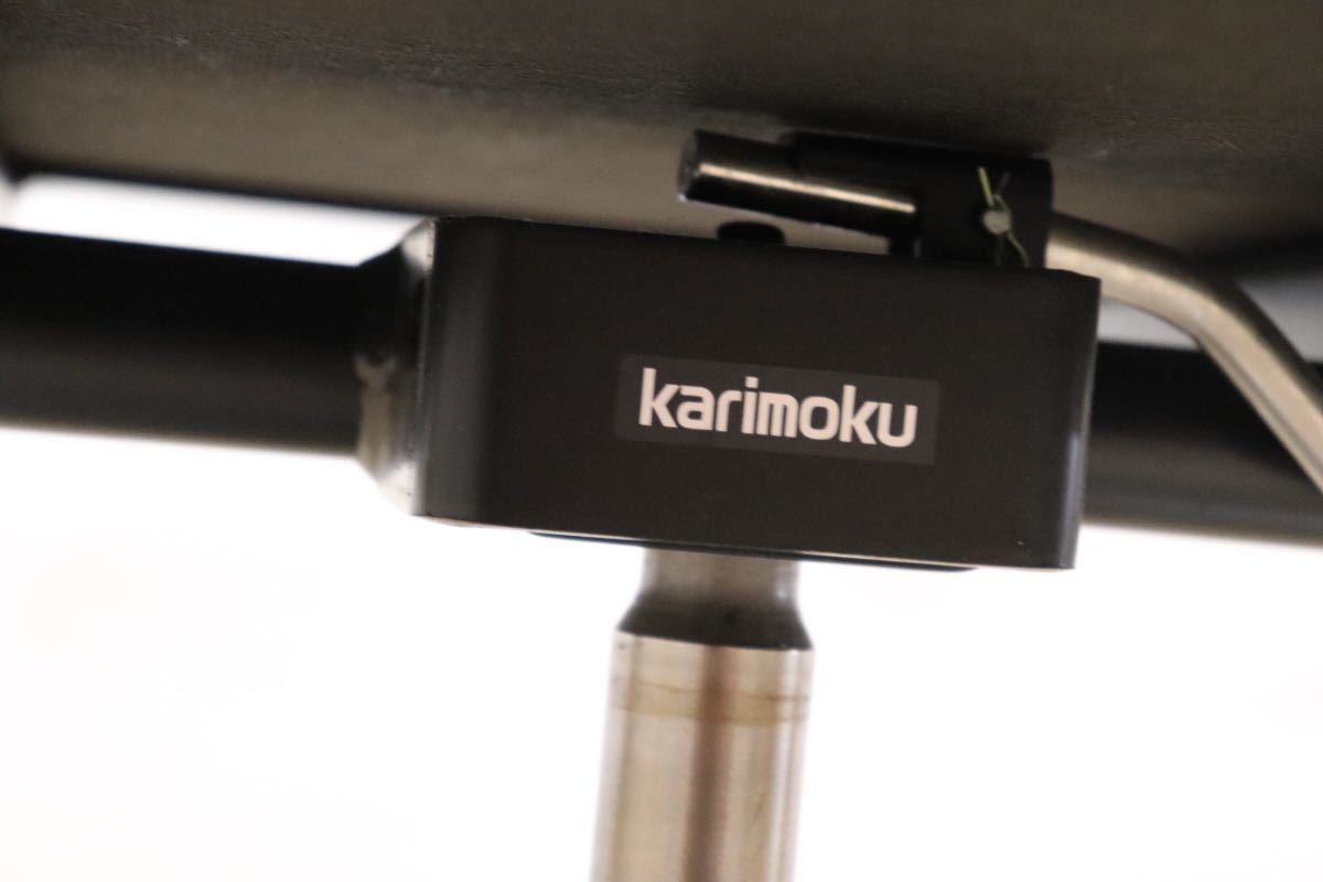 GMDTS55B ○ karimoku / カリモク デスクチェア ワークチェア 作業椅子 黒 ブラック 合皮 書斎 事務 オフィス チェア