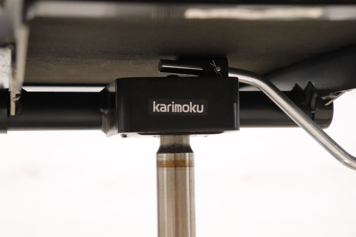 GMDTS55L○ karimoku / カリモク デスクチェア ワークチェア 作業椅子 黒 ブラック 合皮 書斎 事務 オフィス チェア