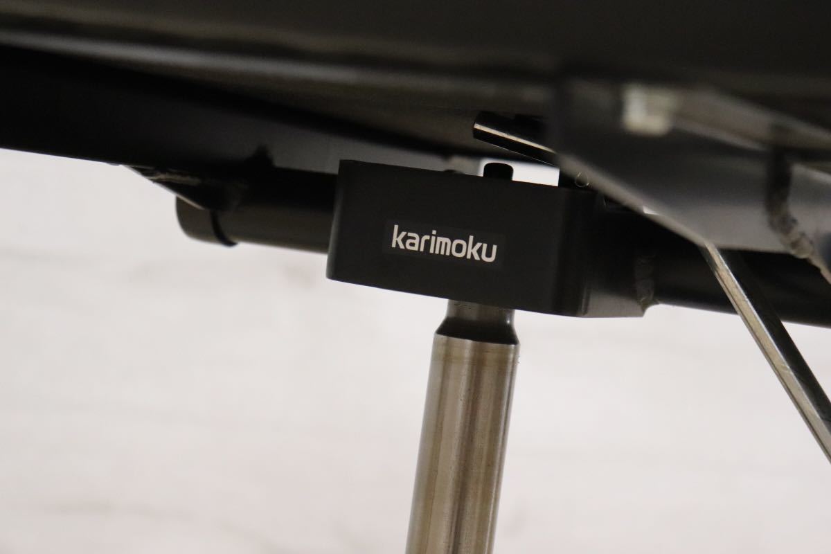 GMDTS55O○ karimoku / カリモク デスクチェア ワークチェア 作業椅子 黒 ブラック 合皮 書斎 事務 オフィス チェア