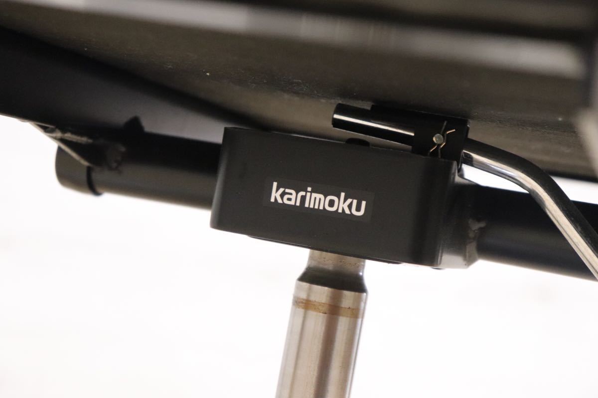 GMDTS55S○ karimoku / カリモク デスクチェア ワークチェア 作業椅子 黒 ブラック 合皮 書斎 事務 オフィス チェア