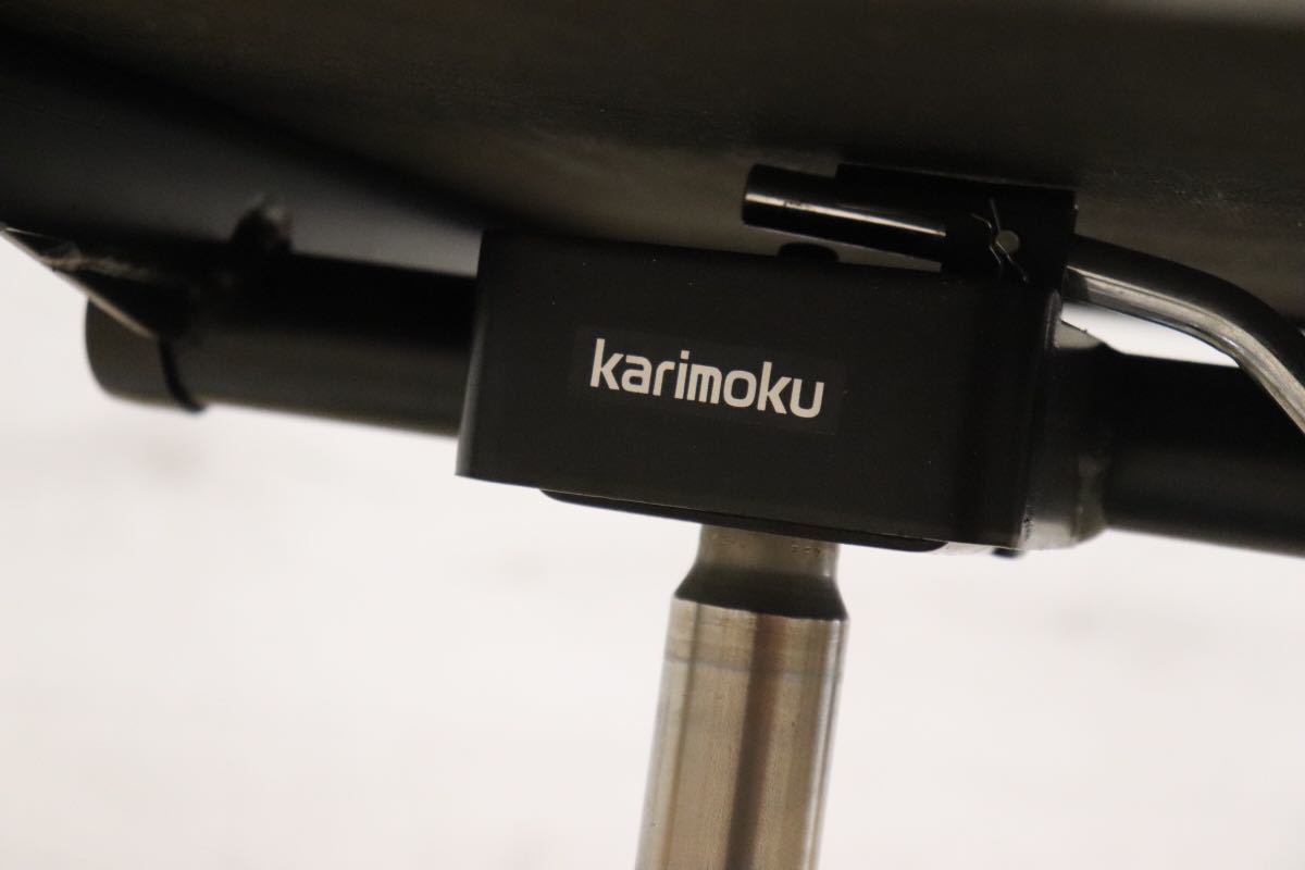GMDTS55U○ karimoku / カリモク デスクチェア ワークチェア 作業椅子 黒 ブラック 合皮 書斎 事務 オフィス チェア