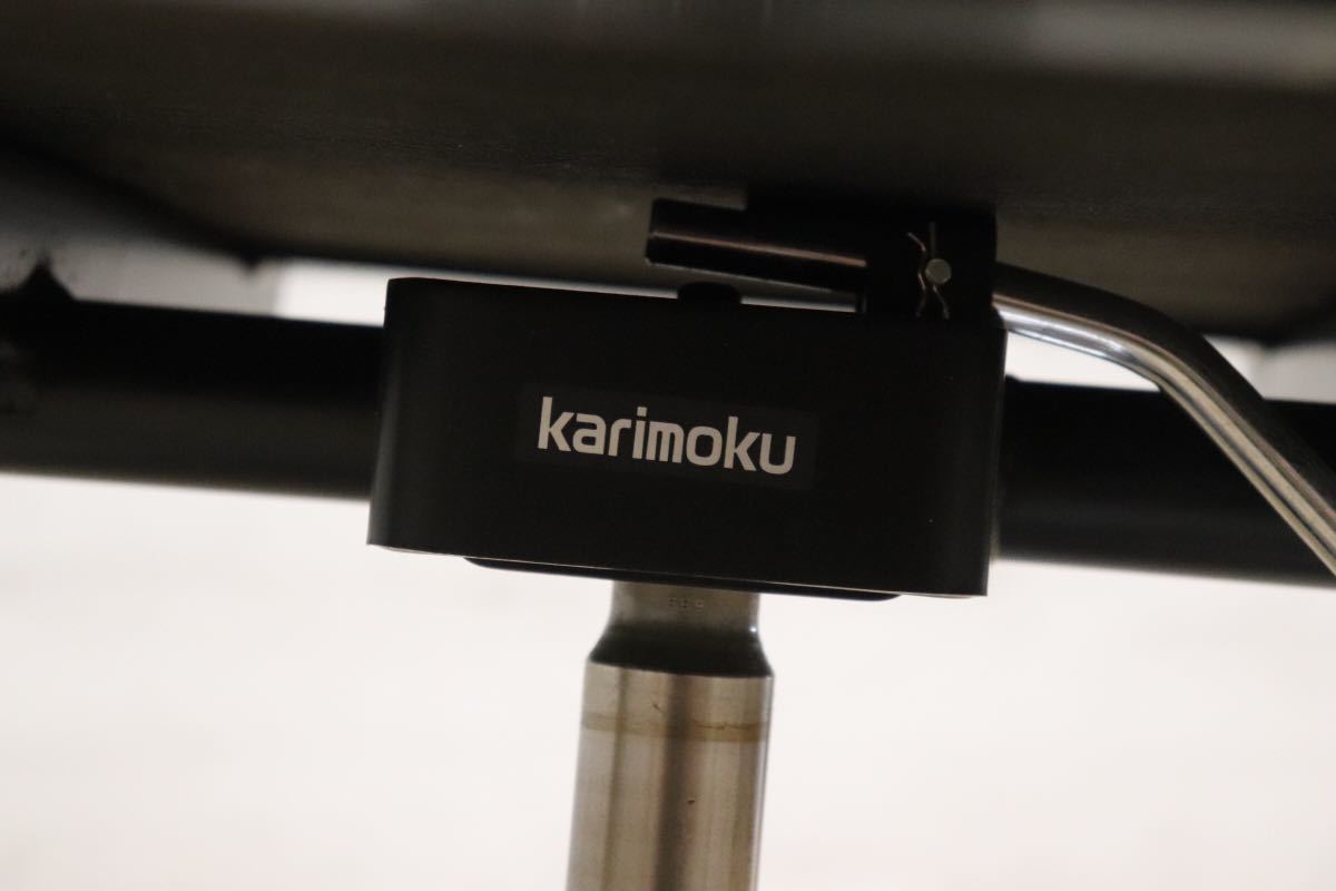 GMDTS55V○ karimoku / カリモク デスクチェア ワークチェア 作業椅子 黒 ブラック 合皮 書斎 事務 オフィス チェア