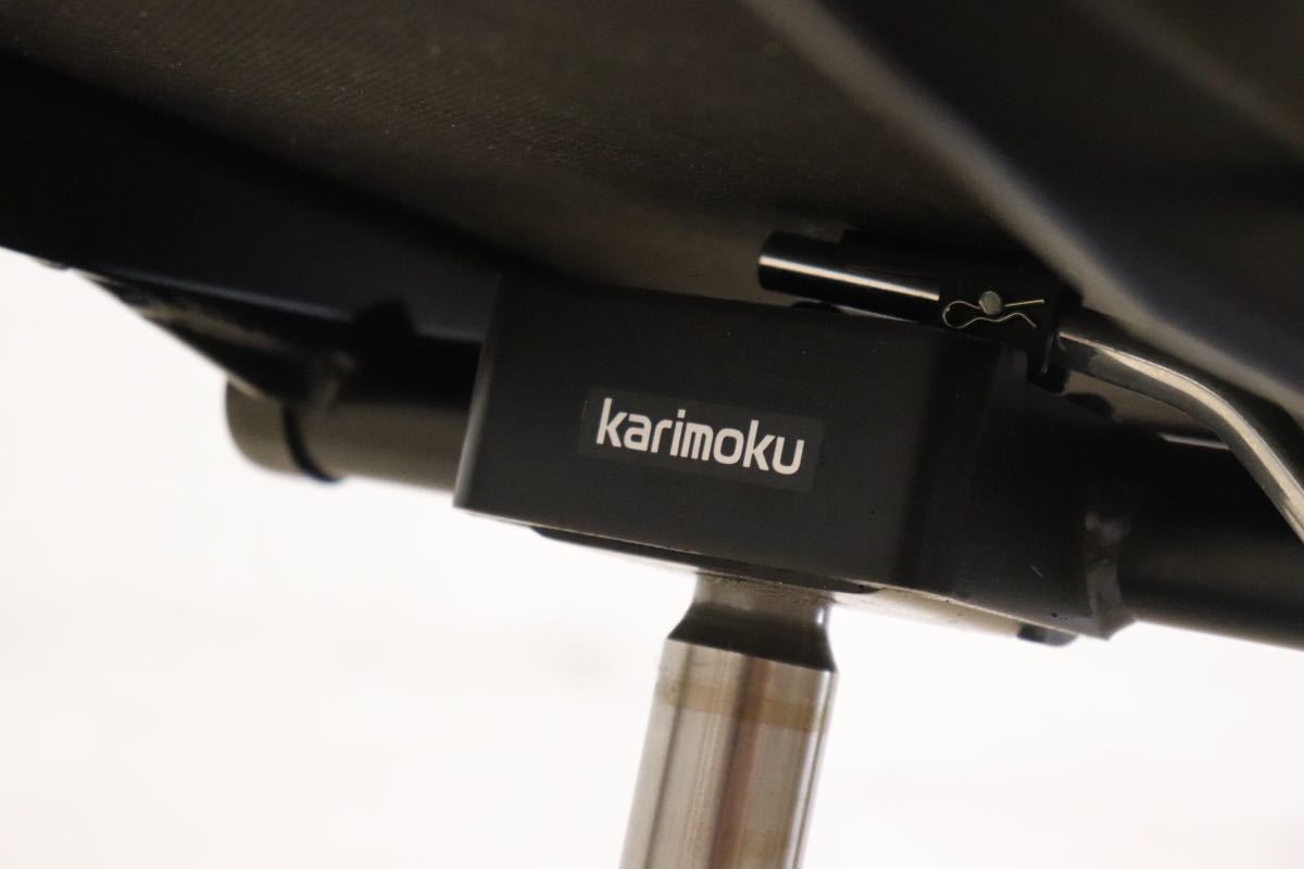 GMDTS55W○ karimoku / カリモク デスクチェア ワークチェア 作業椅子 黒 ブラック 合皮 書斎 事務 オフィス チェア