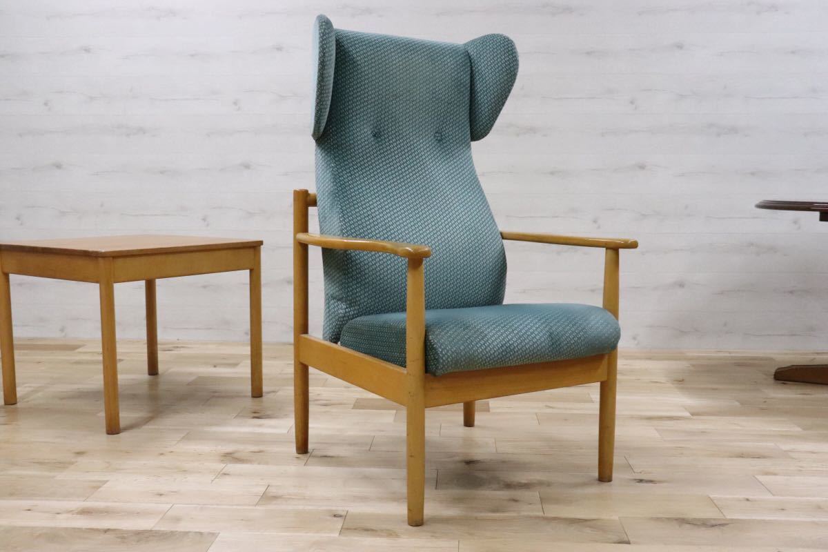 GMDKS281○ ERCOL / アーコール 希少 英国 ヴィンテージ ウィングバックチェア ラウンジチェア イギリス イングランド ercol 2点セット