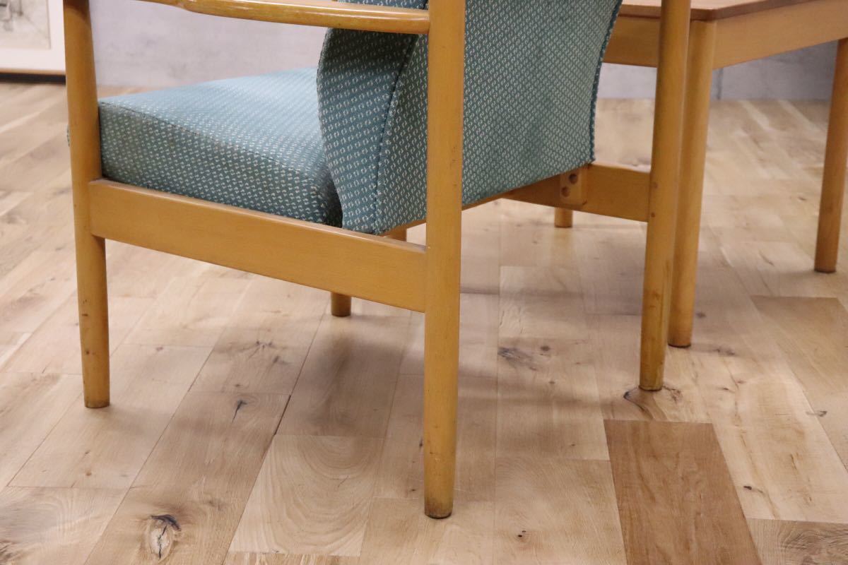 GMDKS281○ ERCOL / アーコール 希少 英国 ヴィンテージ ウィングバックチェア ラウンジチェア イギリス イングランド ercol 2点セット