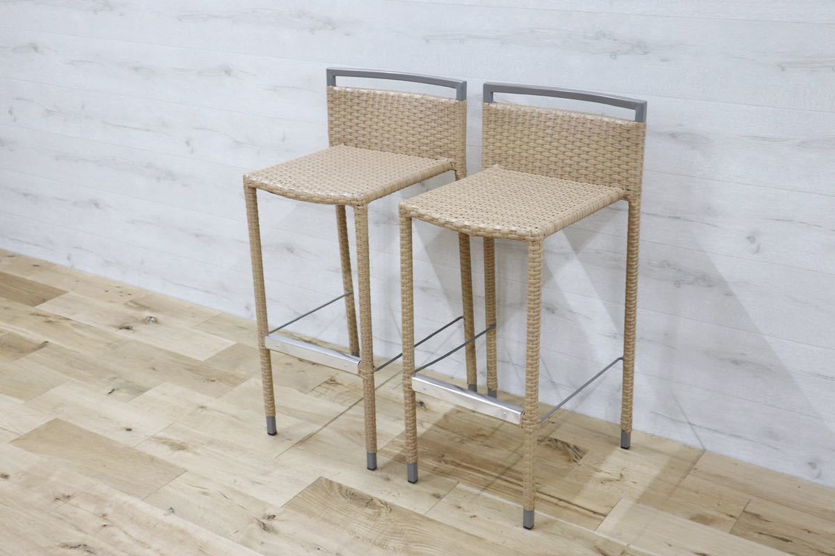 GMDNN74E ○ CHERRY FURNITURE/ チェリー 桜屋工業 カウンターチェア 椅子 展示未使用品 2脚セット 定価約5万円