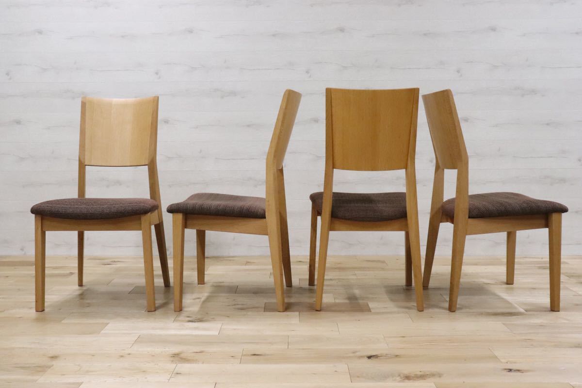 GMDNS133○ nissin / 日進木工 ダイニングチェア 椅子 オーク材 北欧スタイル シンプル モダン 飛騨の家具 アクタス ACTUS 定価約16万