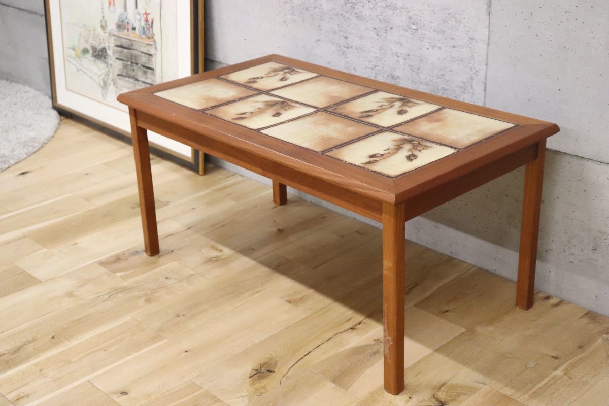 新品未使用サイズコーヒーテーブル サイドテーブル  北欧ヴィンテージスタイル無垢材
