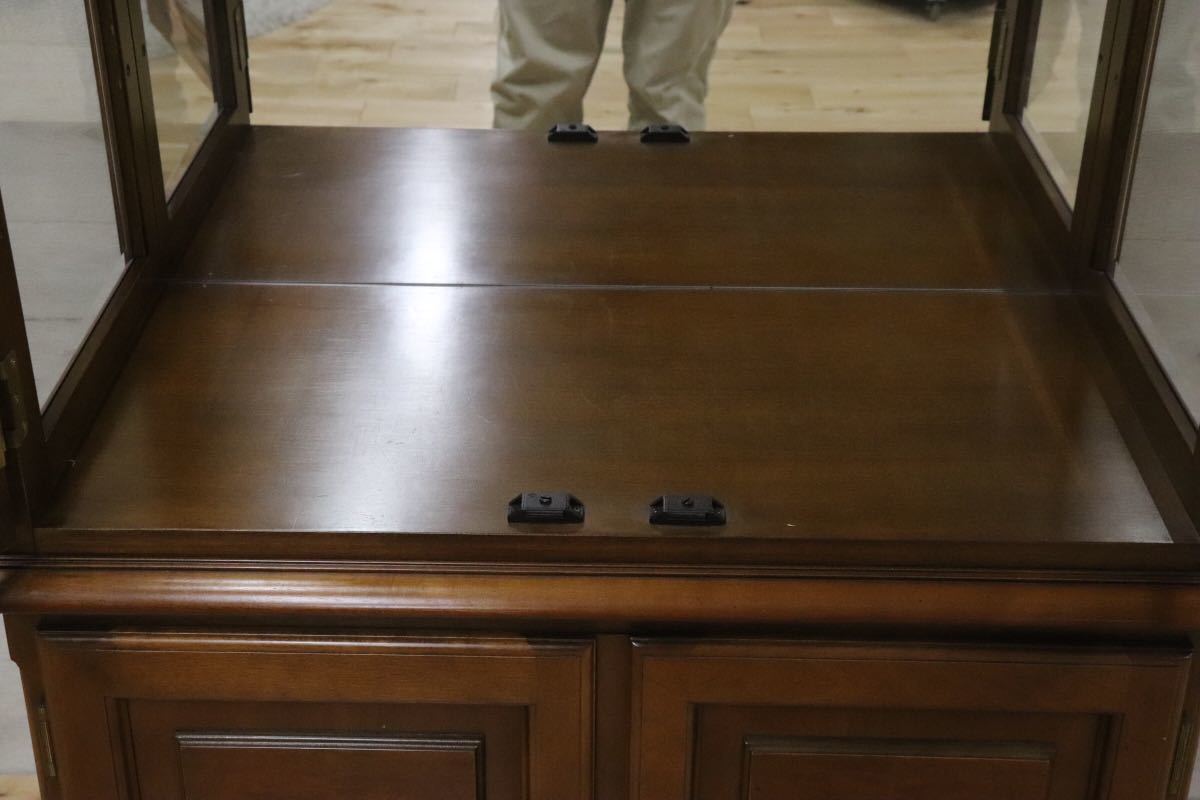 GMDKS324○ domani / ドマーニ AUBE オーブ 廃番 ガラス キャビネット 飾り棚 カリモク最高峰 ヨーロピアン クラシック 家具