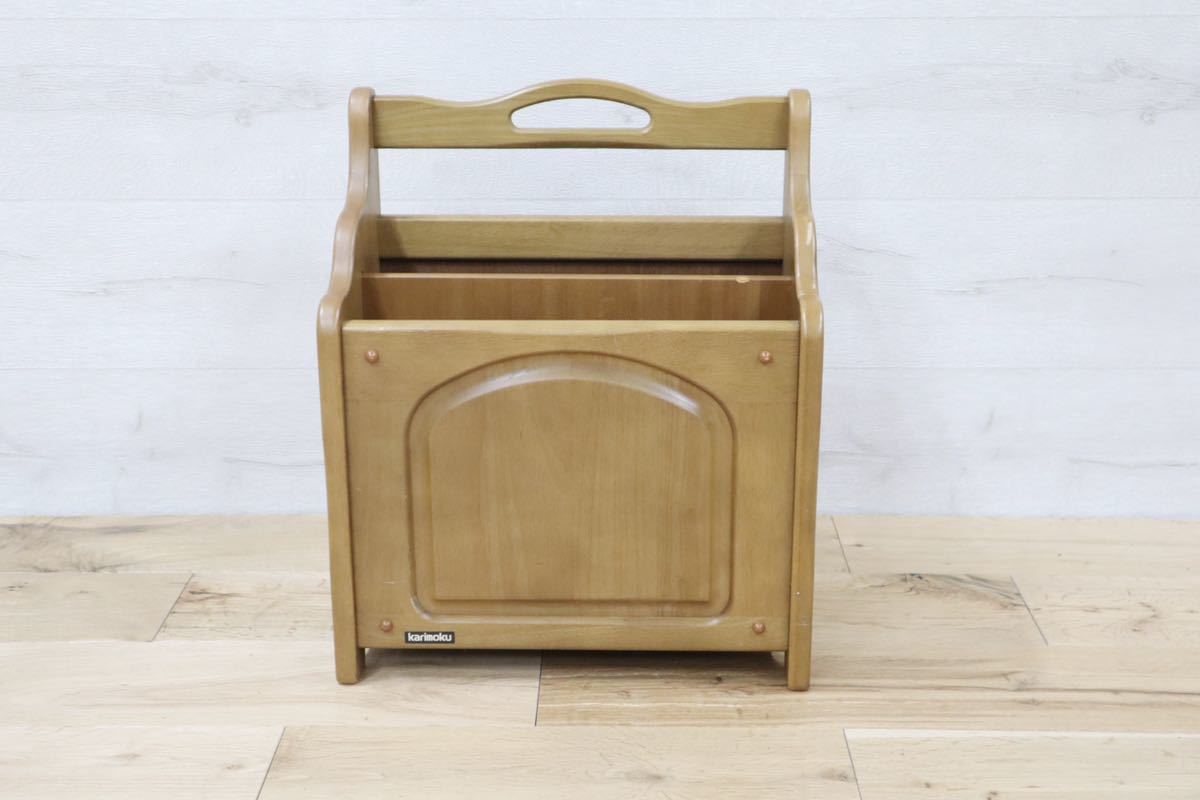 GMDKN359 ○ karimoku / カリモク マガジンラック 木製 小家具 雑貨 インテリア コロニアル