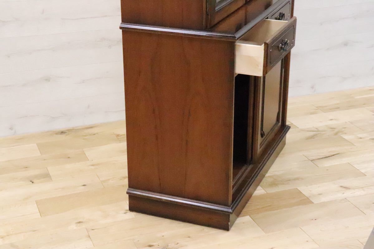 GMDNS160○ karimoku / カリモク 食器棚 飾り棚 水屋棚 ハイボード オールド コロニアル カントリー アンティーク調 収納棚