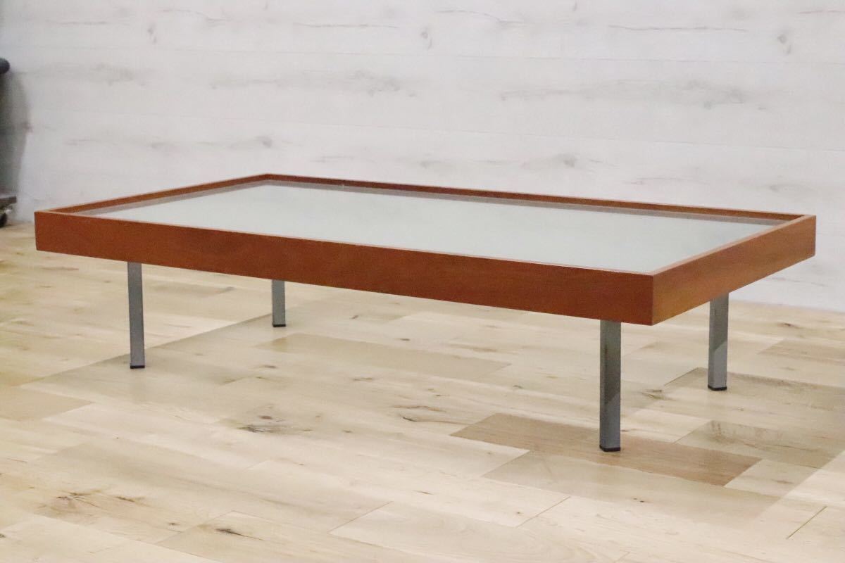 GMDHS181○ porada / ポラダ ガラス リビング センターテーブル イタリア チェリー材 モダン ACTUS アクタス