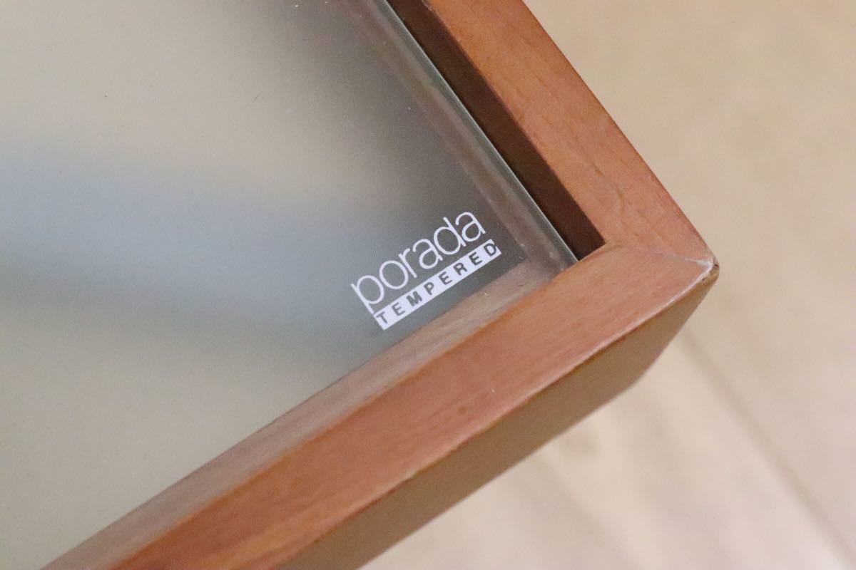 GMDHS181○ porada / ポラダ ガラス リビング センターテーブル イタリア チェリー材 モダン ACTUS アクタス